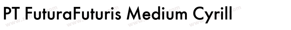 PT FuturaFuturis Medium Cyrillic字体转换